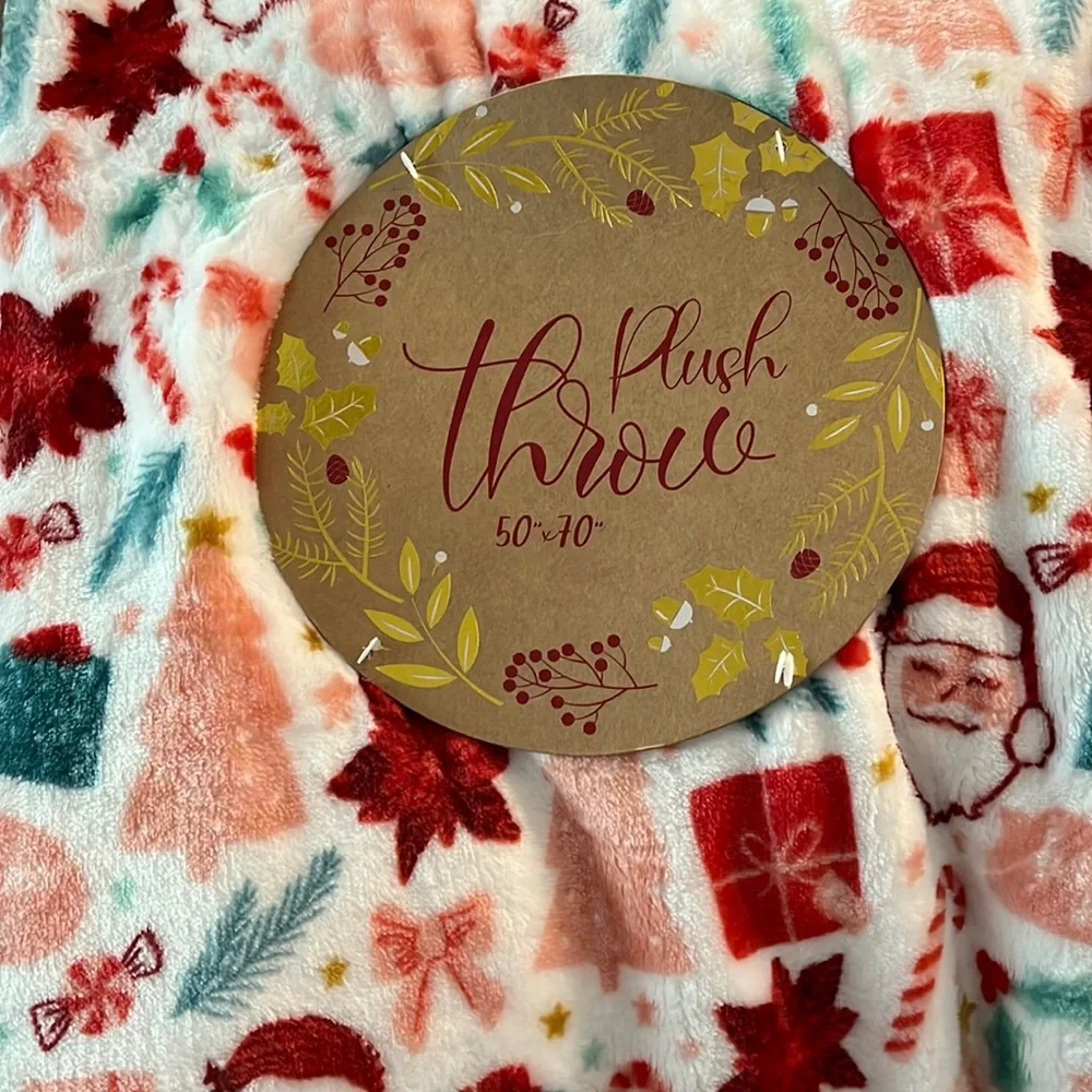 Artisan Christmas Plush Throw